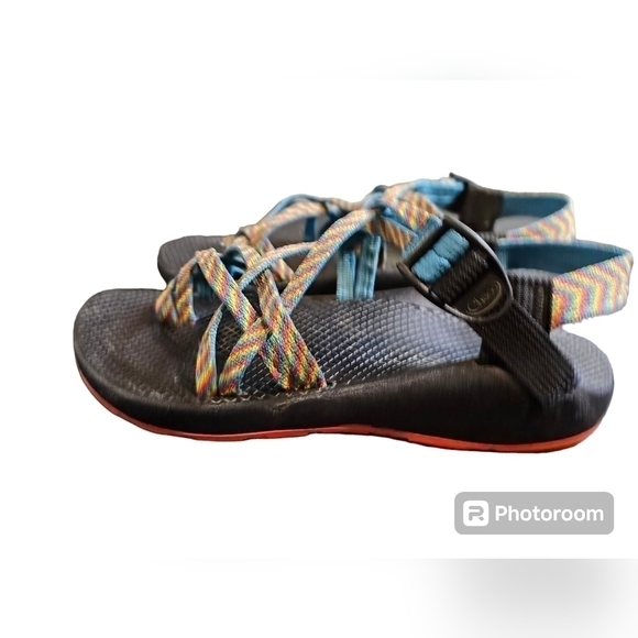 Chaco multi strap/color sandals size 8 - Picture 2 of 6